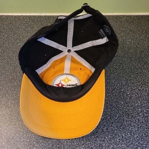 47 Brand Women's NFL Pittsburgh Steelers Miata Clean Up Adjustable Hat Yellow - Picture 9 of 11